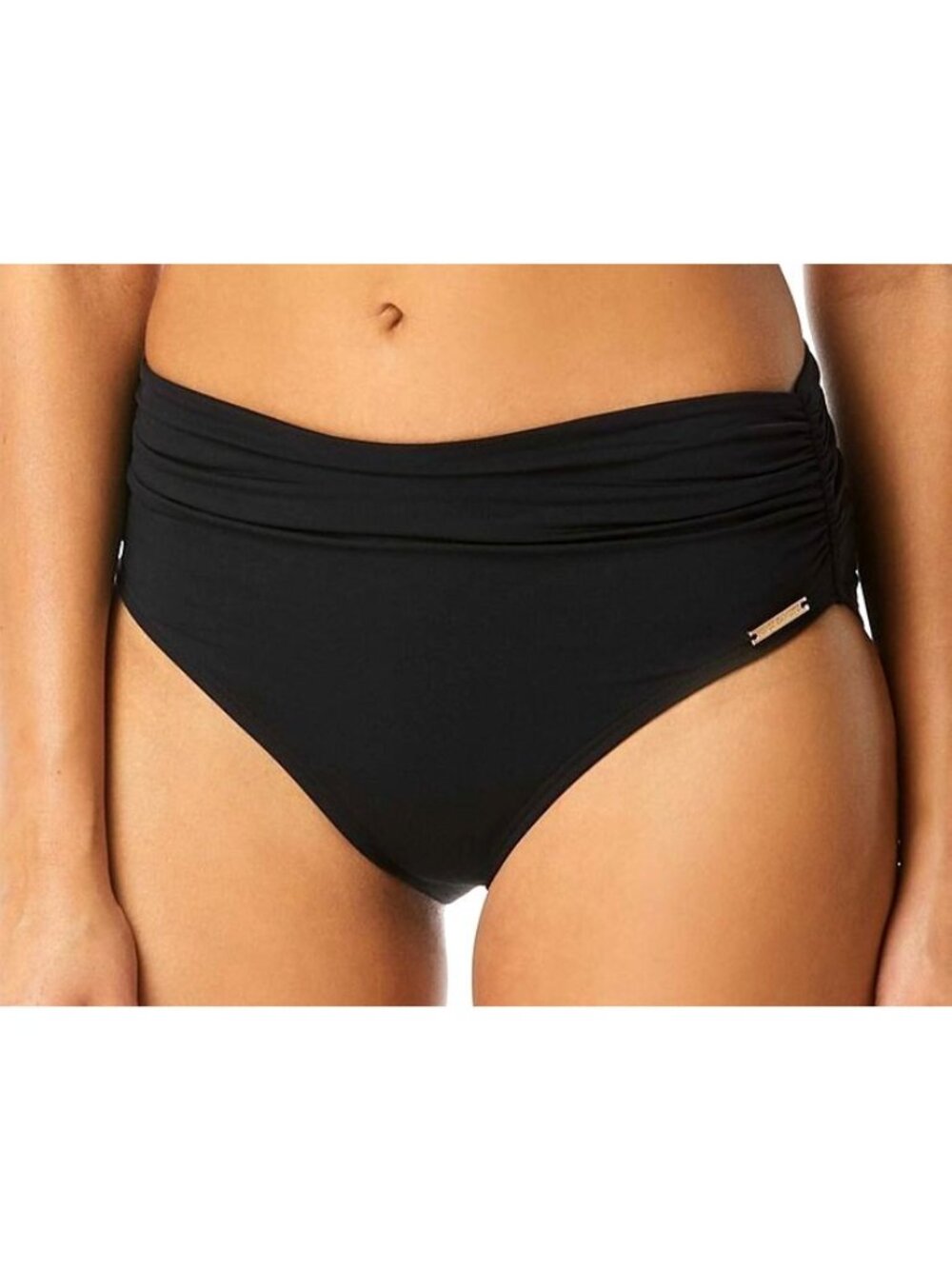 Vince Camuto High-Waisted Bikini Bottoms Black Size XS $68 NWT